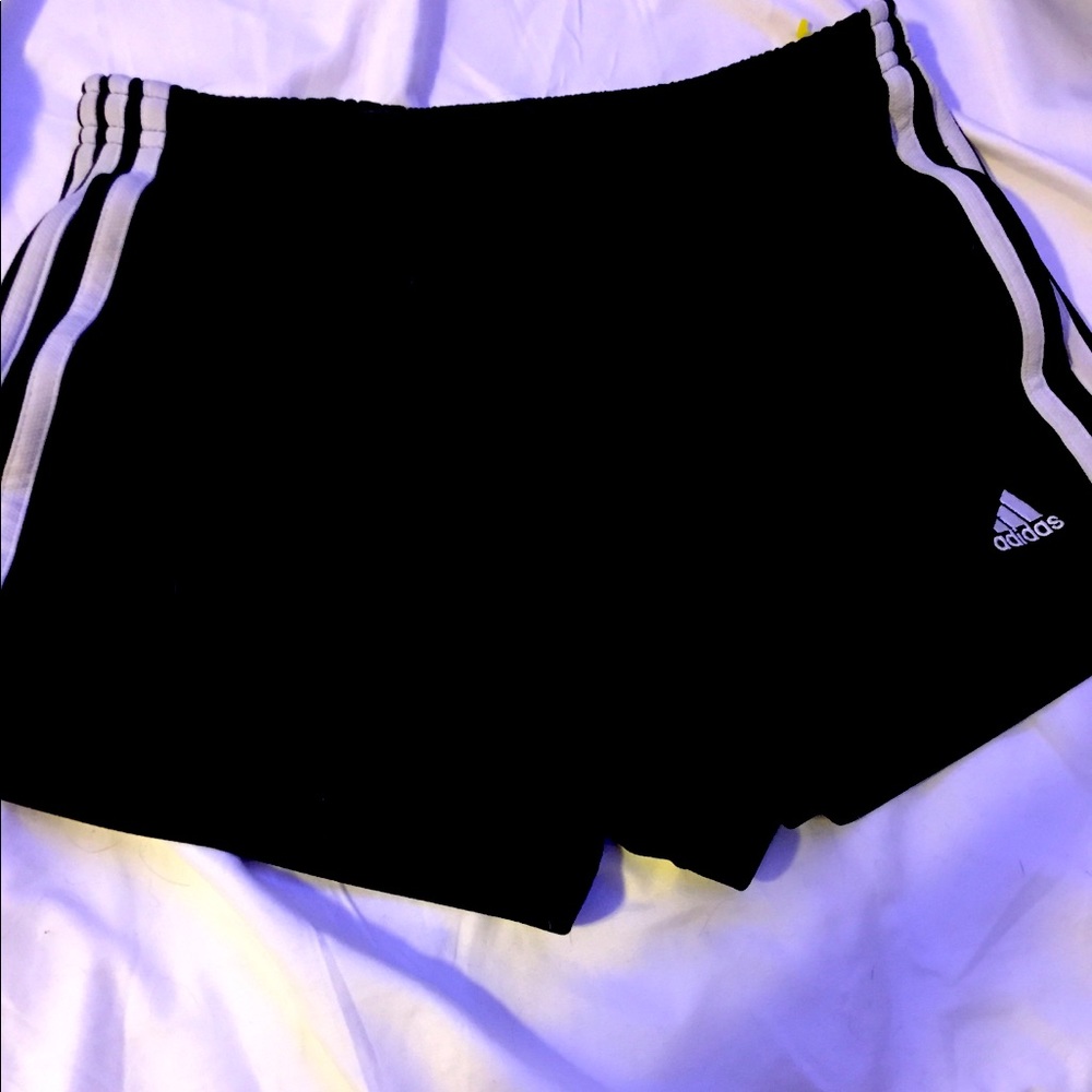 Black adidas shorts
